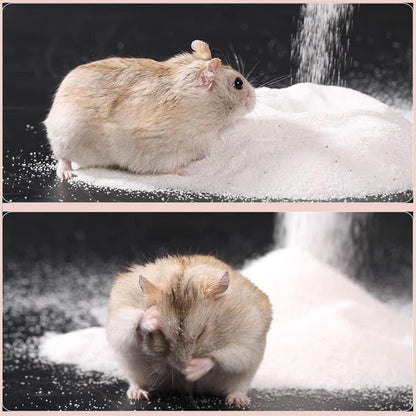 DR.DUDU Hamster Bath Sand, 6.6lb Dust Free Desert Sand or Potty Litter Sand for Hamster Chinchillas