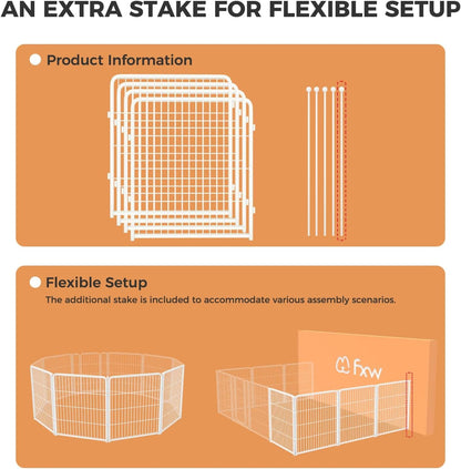 FXW Homeplus Unleashed Indoor Dog Playpen - Stress-Free and Safe Play, Heavy Duty 32 Inch 4 Wire