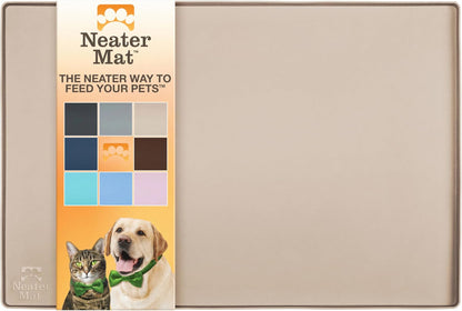 Neater Pet Brands Neater Mat Pet Mats for Food and Water, Cat & Dog Bowl Mat Waterproof Silicone