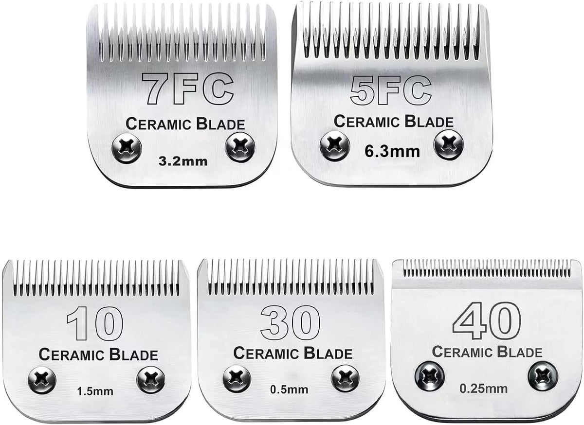 Dog Grooming Clipper Replacement Blades Compatible with Andis Pet Clipper/Oster A5/Wahl KM Series