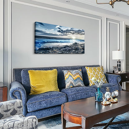 Wall Art For Living Room Wall Decor For Bedroom Large Size Poster Blue Beach Sun Ocean Landscape