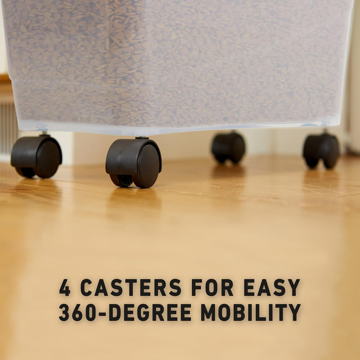 Mighty Tuff Airtight Dog Food Storage Container, Up to 36 lbs, with Portion Scoop – BPA Free