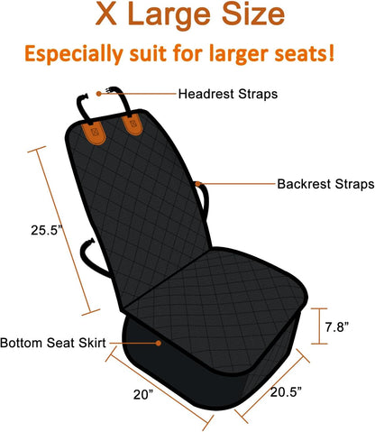 Paw Jamboree Car Front Seat Covers for Dogs Scratch-Proof Pet Car Seat Cover Non-Slip Large Car