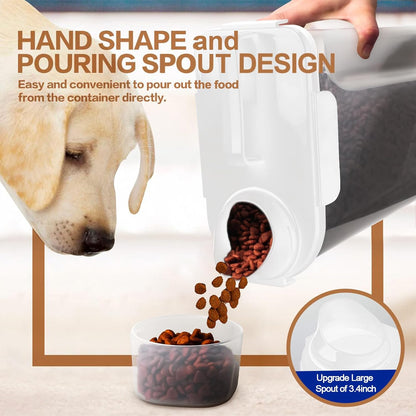 Dog Food Storage Container, 5-7 Lbs Airtight Pet Food Container, Cat food Container Dispenser with