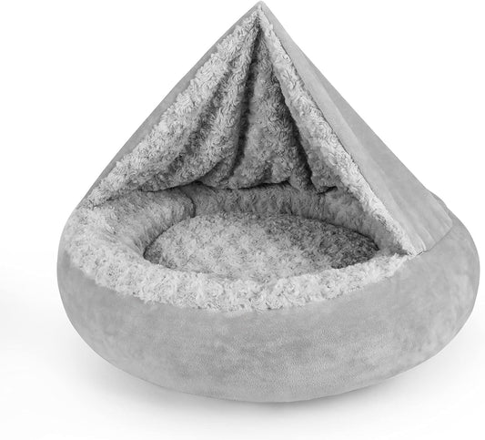 JOEJOY Dog Beds for Small Medium Dogs, Cozy Cuddler Luxury Puppy Pet Bed with Blanket Attached