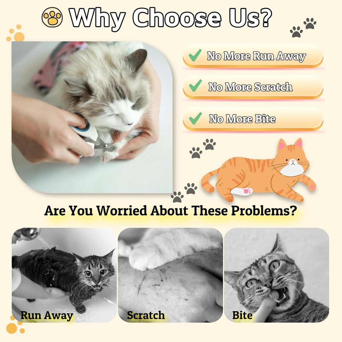 Cat Wrap for Grooming-Premium Cat Grooming Wrap Cat Restraint for Nail Clipping, Self-Adherent Soft