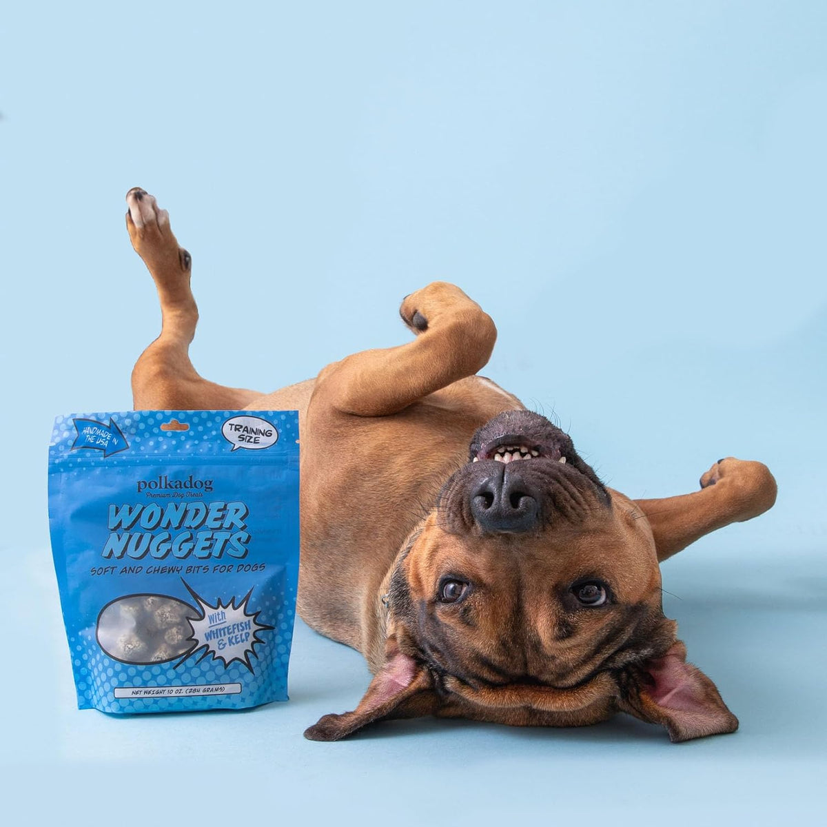 Polkadog Wonder Nuggets – Soft & Chewy Dog Treats with Wild-Caught Whitefish & Kelp – Healthy