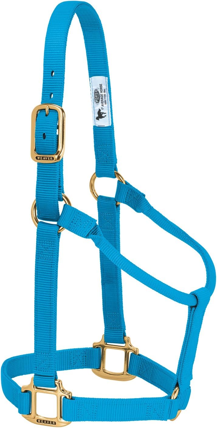 Weaver Equine Nylon Horse Halter, Triple-Ply Cheek Design, Original Non Adjustable Halters for