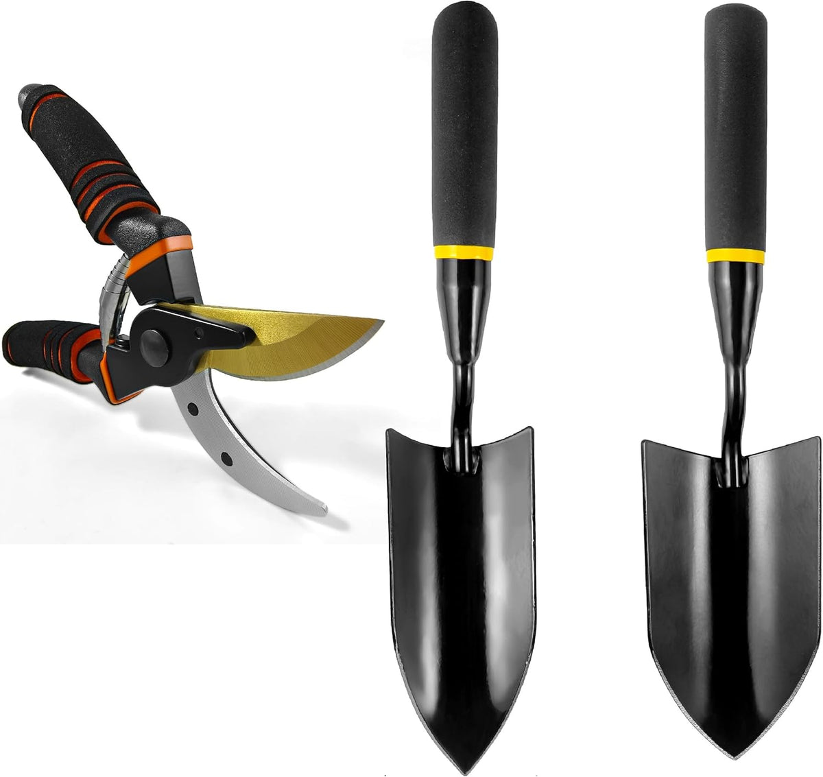 Gardening Tools – 3-in-1 Premium Garden Tool Set,Heavy Duty Pruning Shear, Trowel and