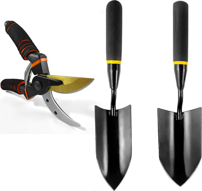 Gardening Tools – 3-in-1 Premium Garden Tool Set,Heavy Duty Pruning Shear, Trowel and