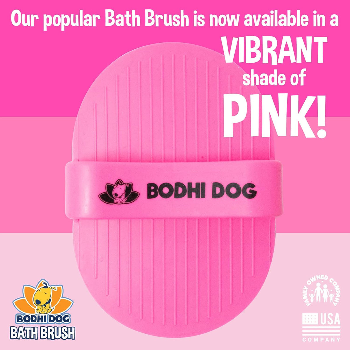 Bodhi Dog Shampoo Brush - Pet Grooming & Bath Supplies for Dogs and Cats - Bath Brush for Long &