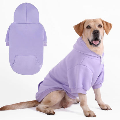 KOOLTAIL Basic Dog Hoodie - Soft & Warm Dog Hoodie Sweater with Leash Hole and Pocket, Pet Winter