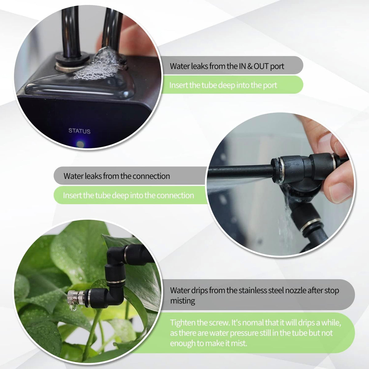 moistenland Reptile Humidifier, Misting System for Terrariums, Automatic with Adjustable Spray