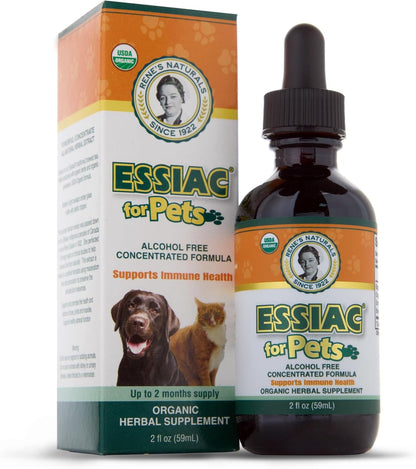 Essiac for Pets | USDA Organic | Daily Drops for Immune Support and Longevity | Pre-Measured