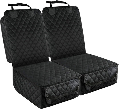 PETICON Front Seat Cover 2 Pack, Full Protection Dog Car Seat Cover with Side Flaps, Nonslip