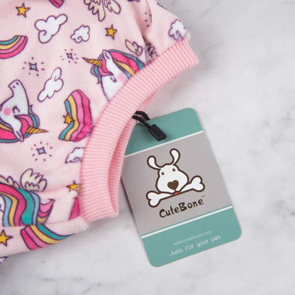 CuteBone Small Dogs Outfit Soft Puppy Onesies Pjs Dog Pajamas Pet Coat Cat Apparel Comfy Doggie
