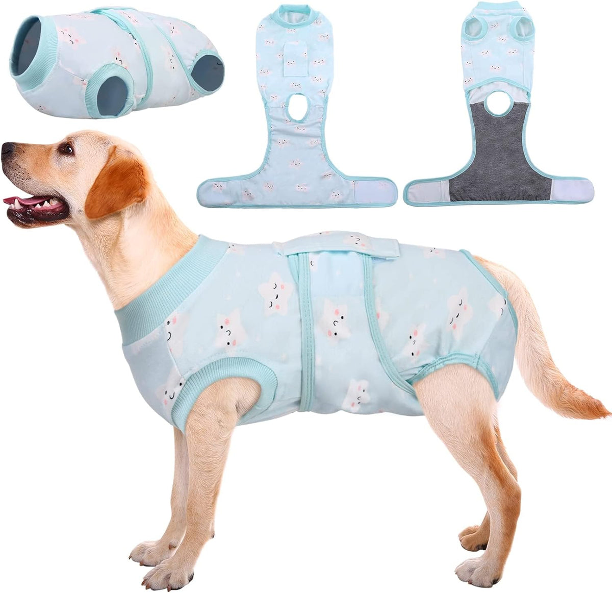 Kuoser Recovery Suit for Dogs Cats After Surgery, Professional Pet Recovery Shirt Dog Abdominal
