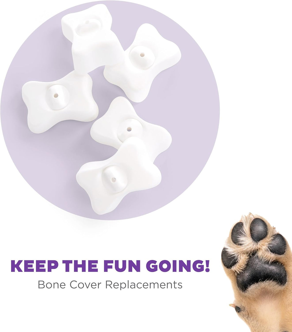Outward Hound by Nina Ottosson Bone Replacement Parts for Interactive Dog Puzzles - DogBrick