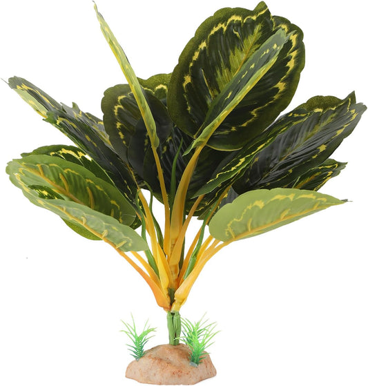 IBWell Reptile Plants - Tortoise Habitat Accessories, Artificial Spider Plant for Gecko, Ball