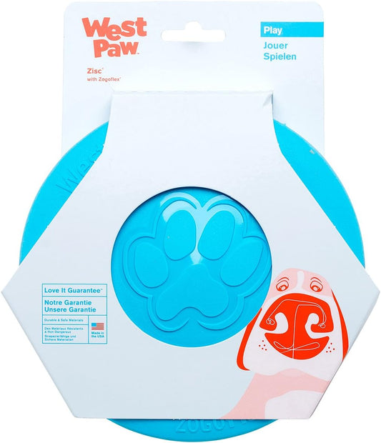 West Paw Zogoflex Zisc Dog Flying Disc, High Flying Aerodynamic Disc for Dogs Puppy – Lightweight
