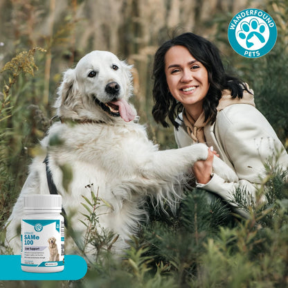 Wanderfound Pets Same 100 Liver Support for Dogs - Same S-Adenosyl-L-Methionine Hepatic Supplement