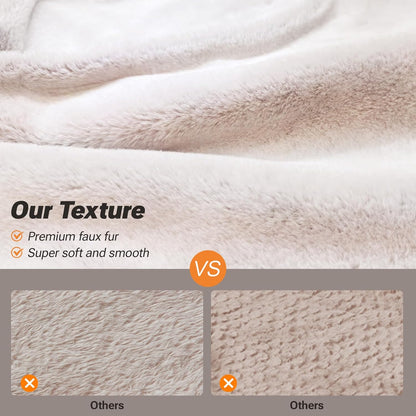 Soft Touch Orthopedic XL Dog Bed for Large Dogs with Faux Fur Top, Waterproof Pet Couch Bed with