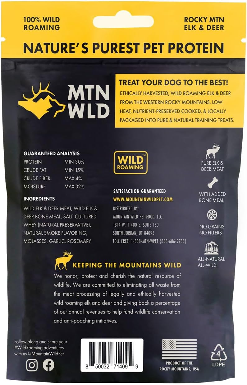 Training Treats for Dogs & Puppies – Elk & Venison Protein Puppy & Dog Treat – High Value