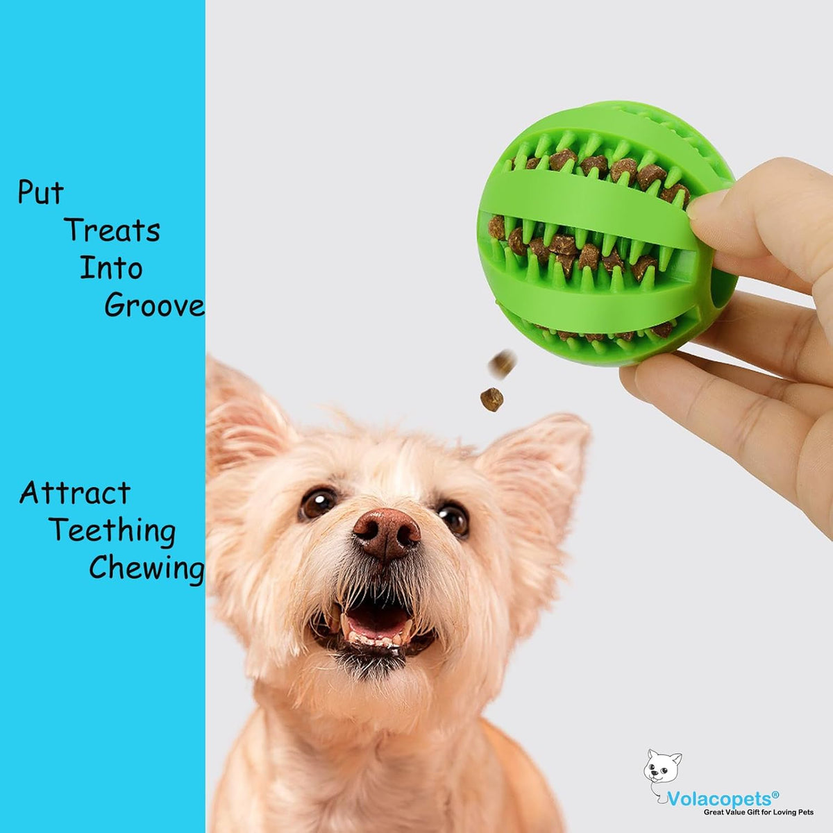 5 Different Functions Interactive Dog Puzzle Toys Balls for Medium Large Dogs, Food Treat