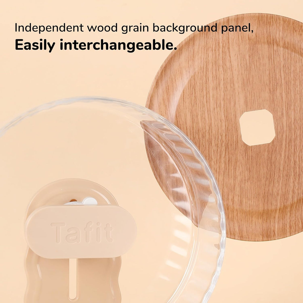 Silent Hamster Wheel 8.7 Inch Dual-Bearings Quiet Running Exercise Wheels with Wood Grain