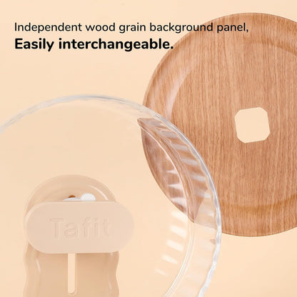 Silent Hamster Wheel 8.7 Inch Dual-Bearings Quiet Running Exercise Wheels with Wood Grain