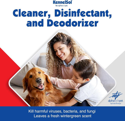 ATP KennelSol 1-Step Kennel Cleaner - 1 Pint Liquid Disinfectant, Effective Against Bacteria and