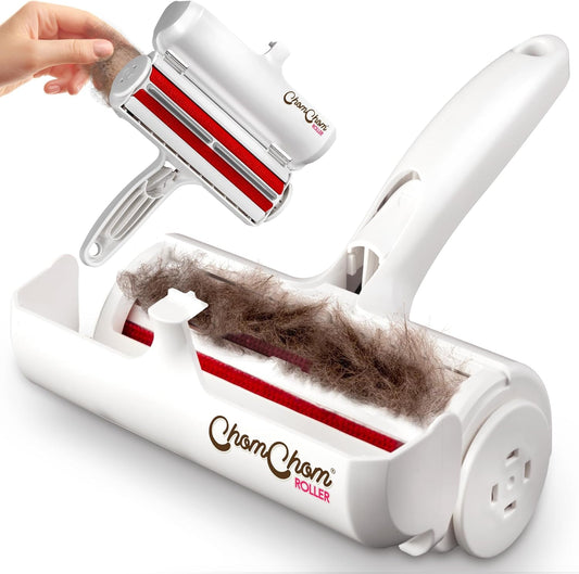 ChomChom Roller Pet Hair Remover and Reusable Lint Roller - Cat and Dog Hair Remover for Furniture