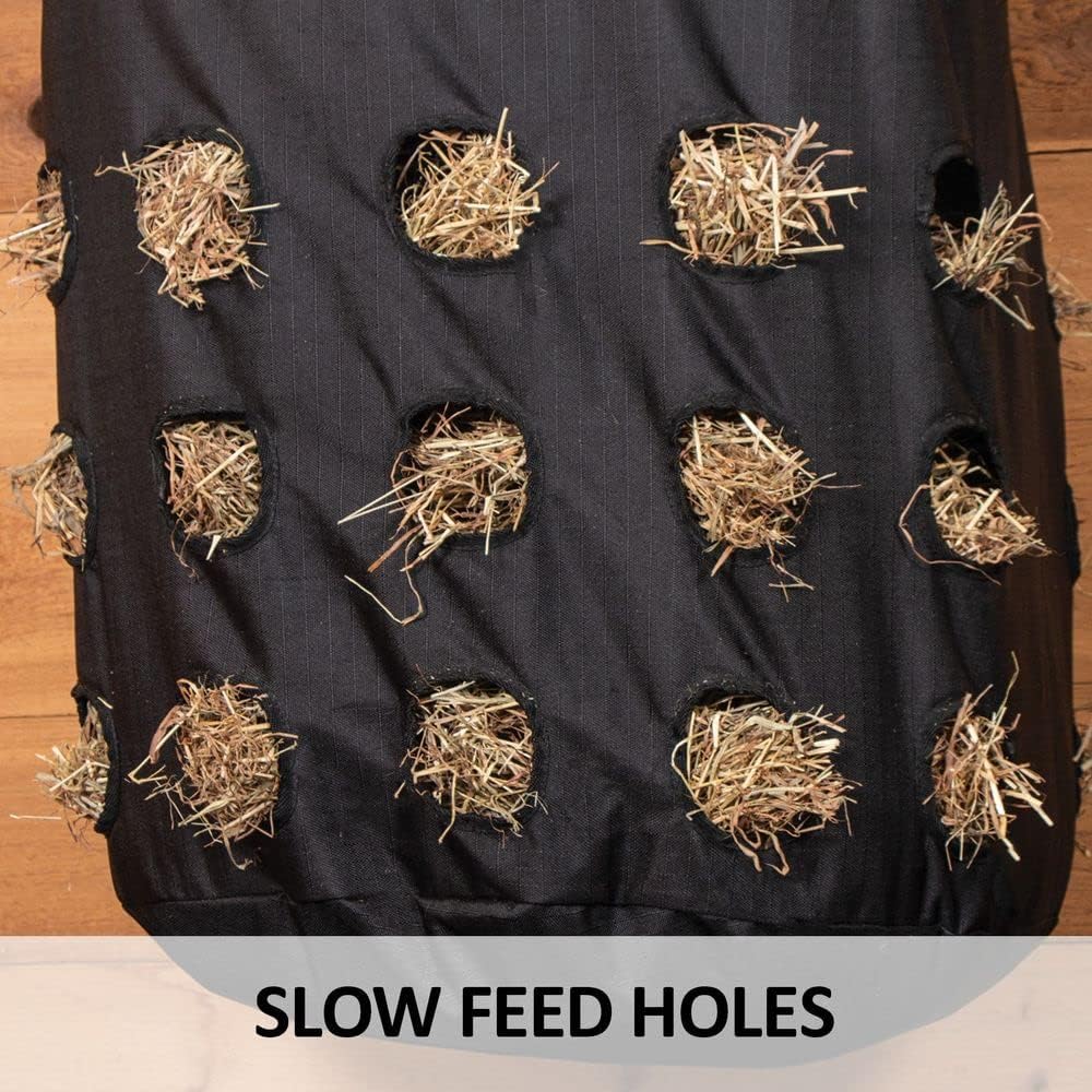 Dura-Tech Full Bale Hay Sack | Color Black | Horse Stable Essential | Full Bale Capacity | Slow
