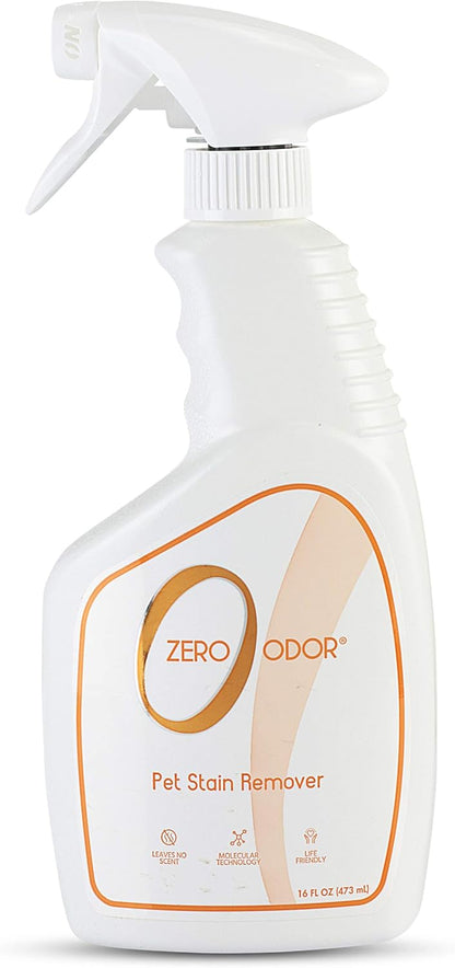 Zero Odor - Pet Stain Remover & Odor Eliminator - Permanently Remove Stain & Odor with Patented