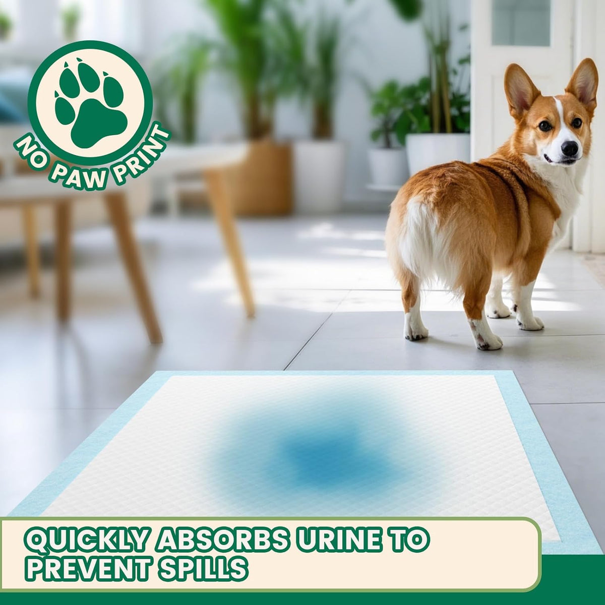 IMMCUTE 7 Layer Dog Pads 30x28 Inch, 50 Count - Super Absorbent Dog Pee Pads Extra Large