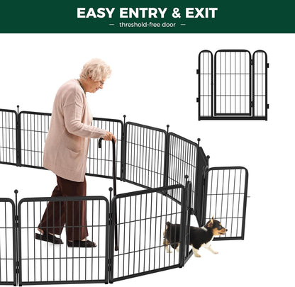 FXW Rollick Unleashed Dog Playpen for Indoor, Yard, RV Camping, 24 inch 24 Panels for Small and
