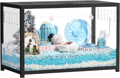 BUCATSTATE Hamster Cage Metal 2.0 - Small Animal Habitats Large Stackable with Top Access Easy