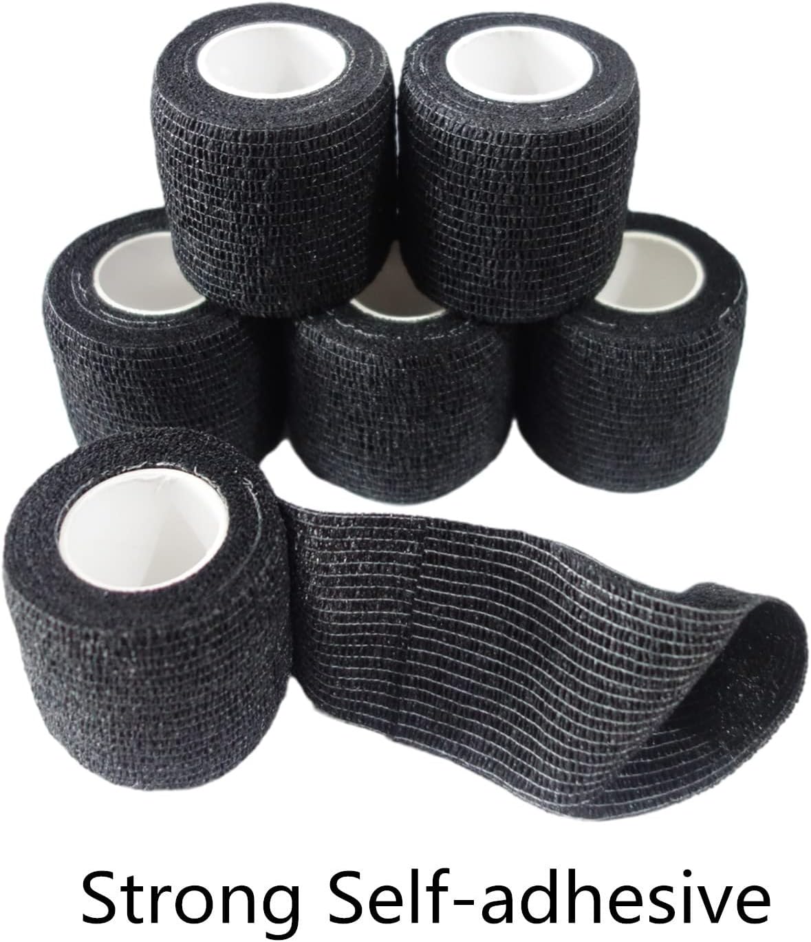 6 Pack 2" x 5 Yards Self Adhesive Bandage Wrap Breathable Cohesive Vet Wrap for Pets, Elastic