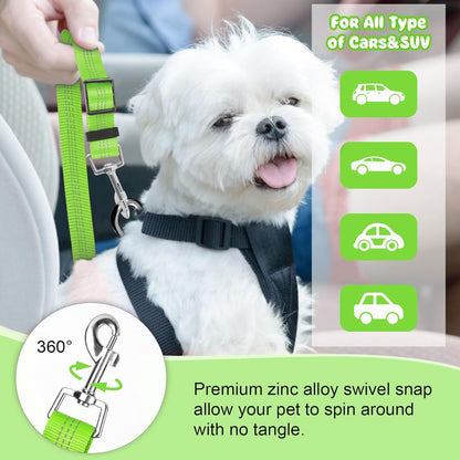 BWOGUE Pet Dog Cat Seat Belt Reflective Car Dog Headrest Restraint Leash Elastic Buffer Bungee