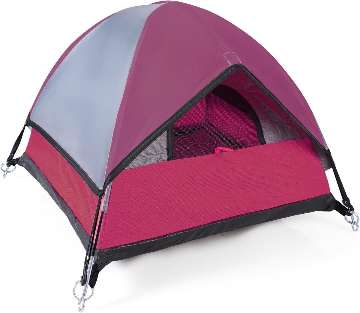 Cat Camping Tent, Cat Tent Bed, Pet Tent for Indoor Cat and Small Dog, Mini Tent (Red, 21 x 21 x 14