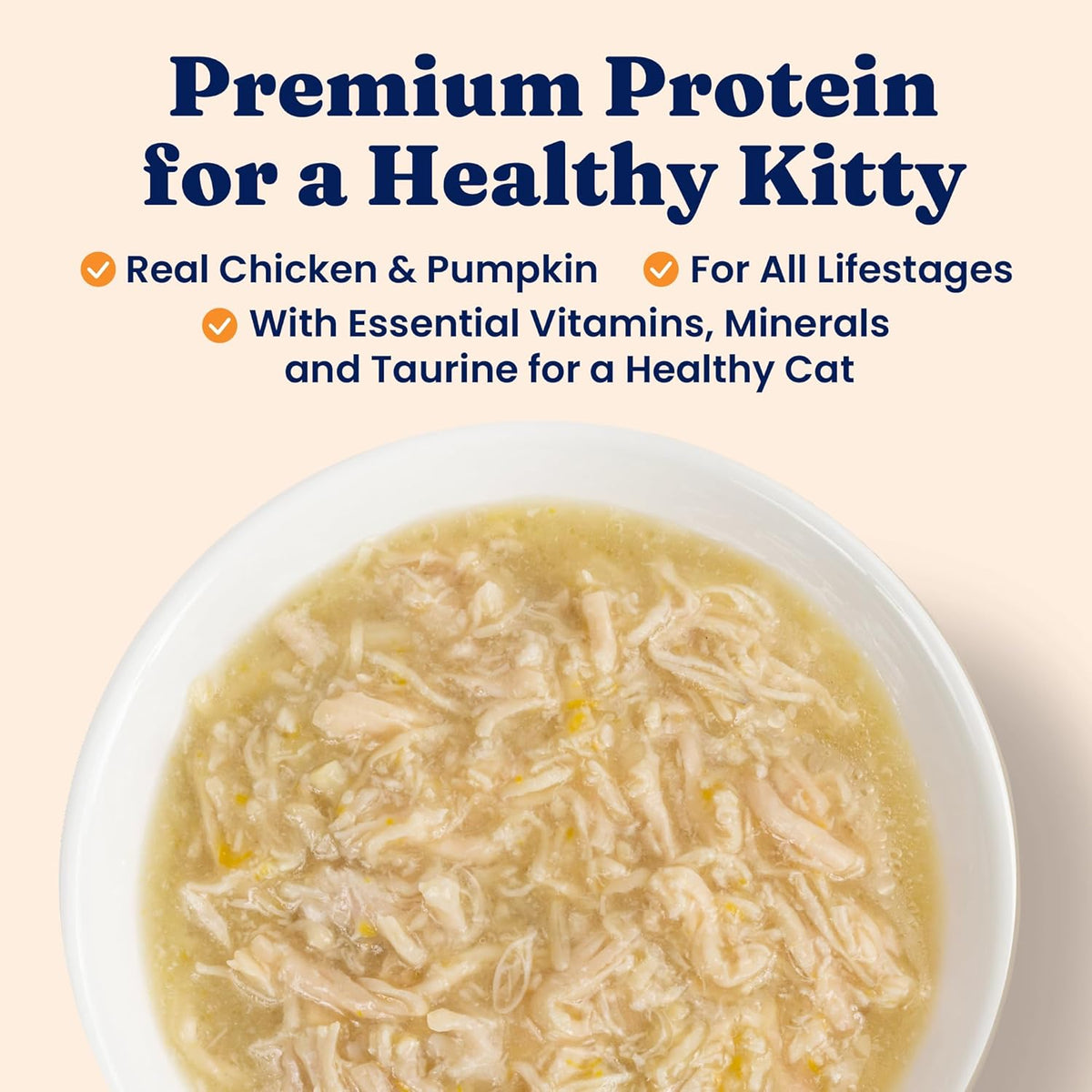 Solid Gold Wet Cat Food Shreds in Gravy - Healthy Canned Cat Food Made w/Real Chicken & Pumpkin
