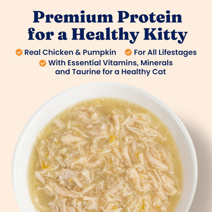 Solid Gold Wet Cat Food Shreds in Gravy - Healthy Canned Cat Food Made w/Real Chicken & Pumpkin