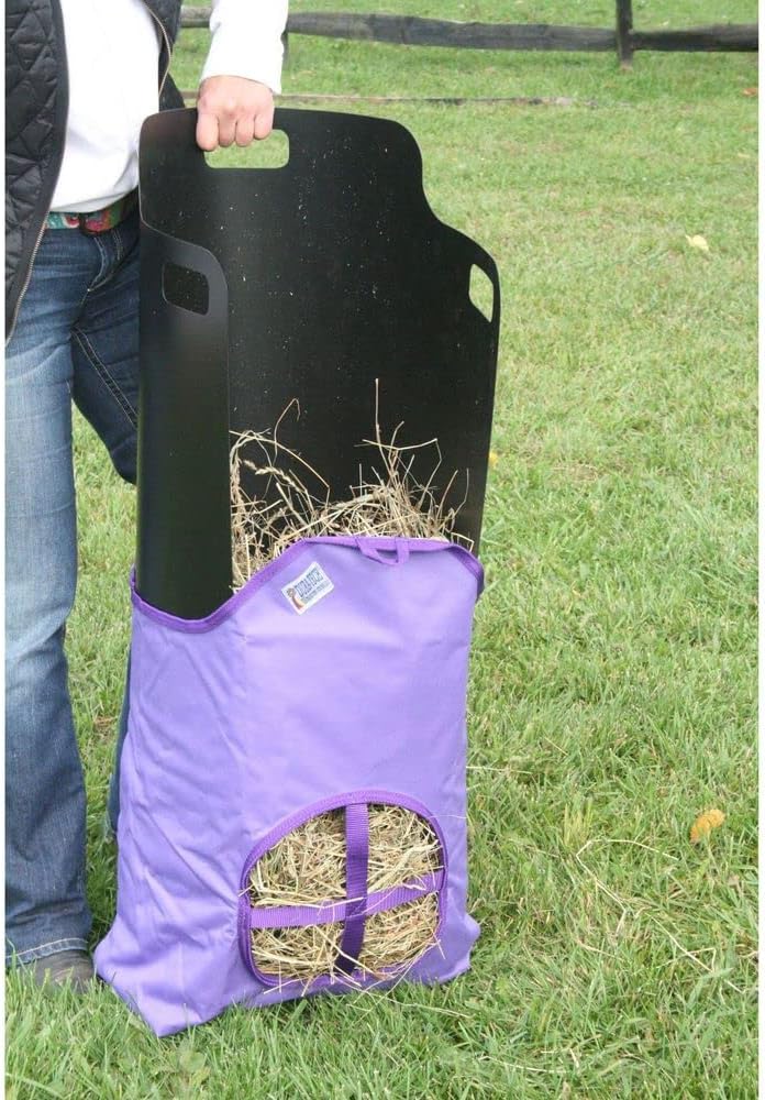Dura-Tech Nylon Hay Bag for Horses | Color Black | Enhances Digestion with Slow Consumption |