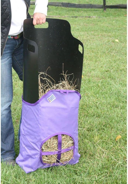 Dura-Tech Nylon Hay Bag for Horses | Color Burgundy | Enhances Digestion with Slow Consumption |