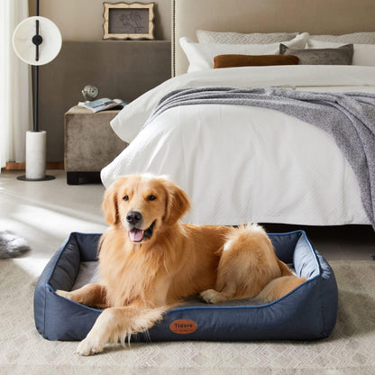 Orthopedic Dog Beds for Medium Dogs, Durable Egg Crate Foam Sofa Dog Bed wit Washable Removable