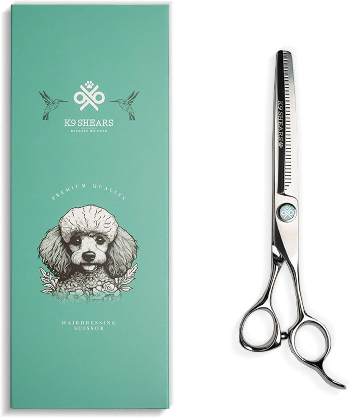 8” Dog Grooming Scissors – VG10 Japanese Steel Professional Pet Thinning Shears for Cats & Dogs |