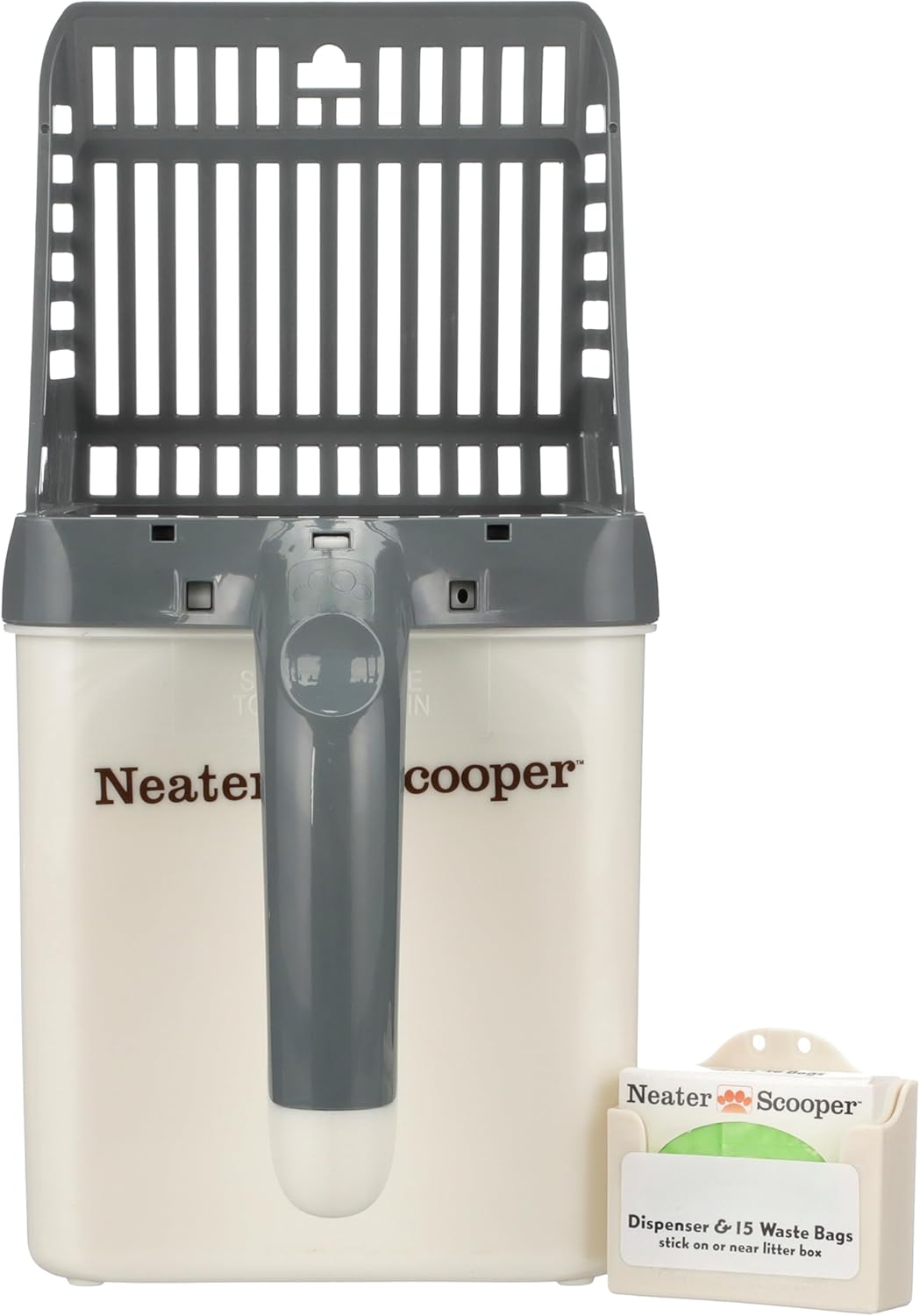 Neater Pet Brands Neater Scooper Standard Cat Litter Scoop, 15 Refill Bags – Mess-Free Cat Litter