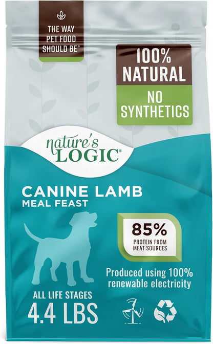 Nature's Logic Dry Dog Food - 100% Natural - No Synthetics - For All Ages, Sizes, Breeds - Free