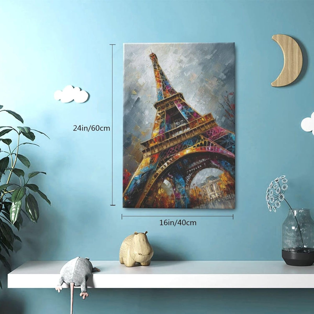 Paris Eiffel Tower Wall Art Paris Architecture Canvas Wall Decor Europe City Eiffel Tower Pictures