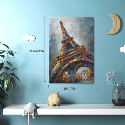 Paris Eiffel Tower Wall Art Paris Architecture Canvas Wall Decor Europe City Eiffel Tower Pictures